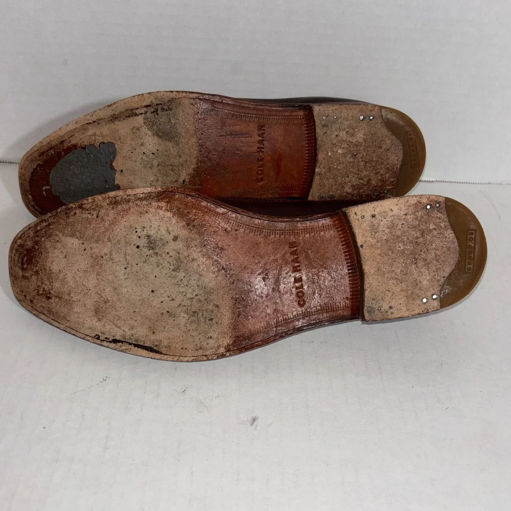 Cole Haan Z16103* Men's Lionel Longwing Brown Oxford Dress‎ Shoe Size 8.5 M